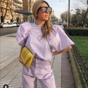 H&M puff sleeves top bloggers favorite